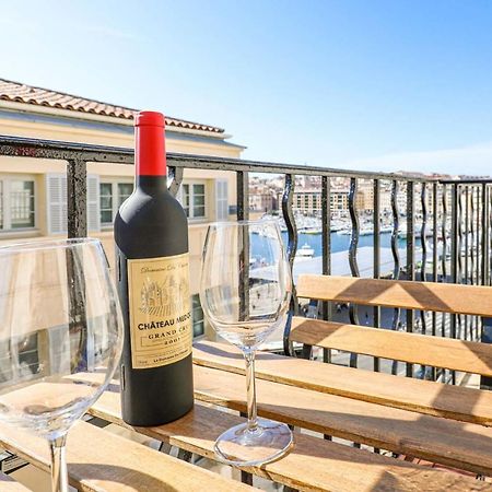 Ferienwohnung Le Pytheas - Vue Vieux-Port Avec Terrasse Et Clim Marseilles Exterior foto
