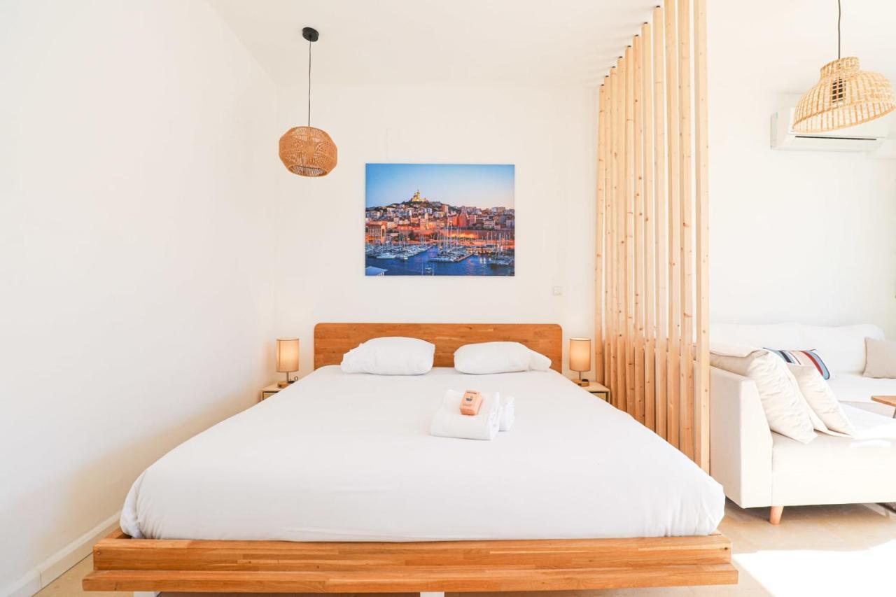Ferienwohnung Le Pytheas - Vue Vieux-Port Avec Terrasse Et Clim Marseilles Exterior foto