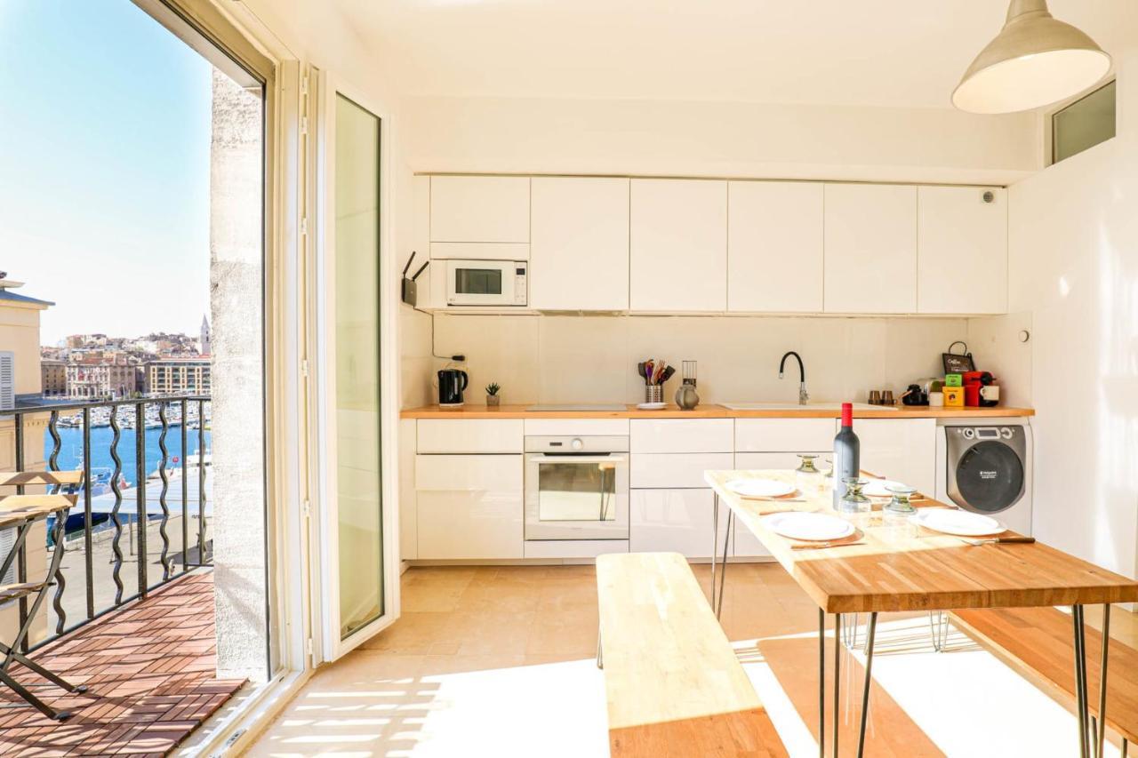 Ferienwohnung Le Pytheas - Vue Vieux-Port Avec Terrasse Et Clim Marseilles Exterior foto