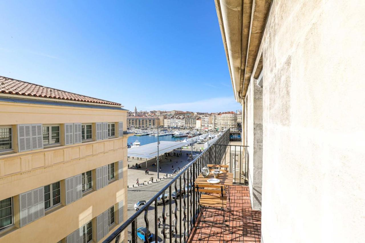 Ferienwohnung Le Pytheas - Vue Vieux-Port Avec Terrasse Et Clim Marseilles Exterior foto